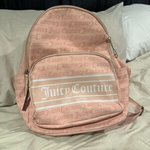 Juicy Couture Light Pink Logo Backpack